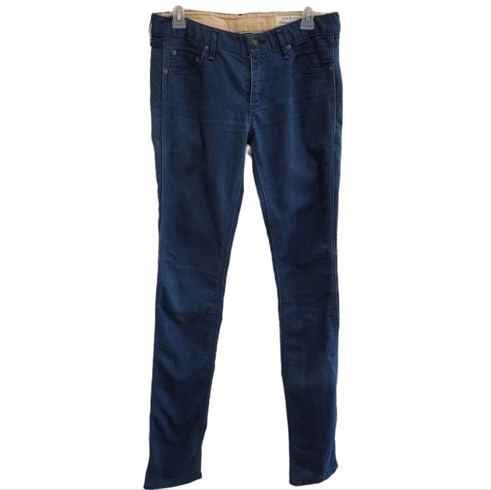 💜 Rag & Bone Low Rise Dark Wash Straight Leg Jeans